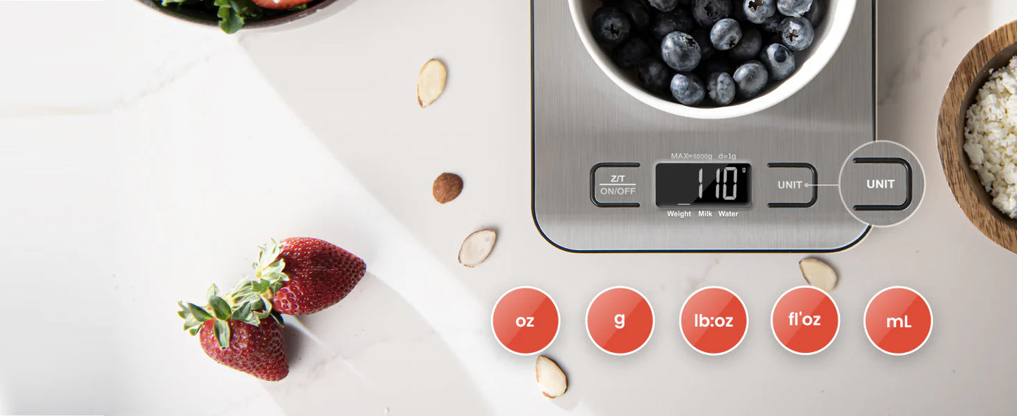 Luxora Digital Kitchen Scale with Precision Measurement
