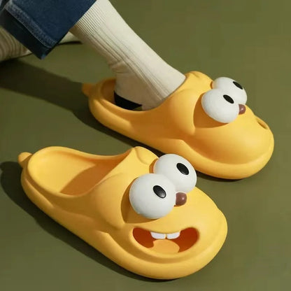 Royaleva Women's Cool Funny House Slippers Puppy Design