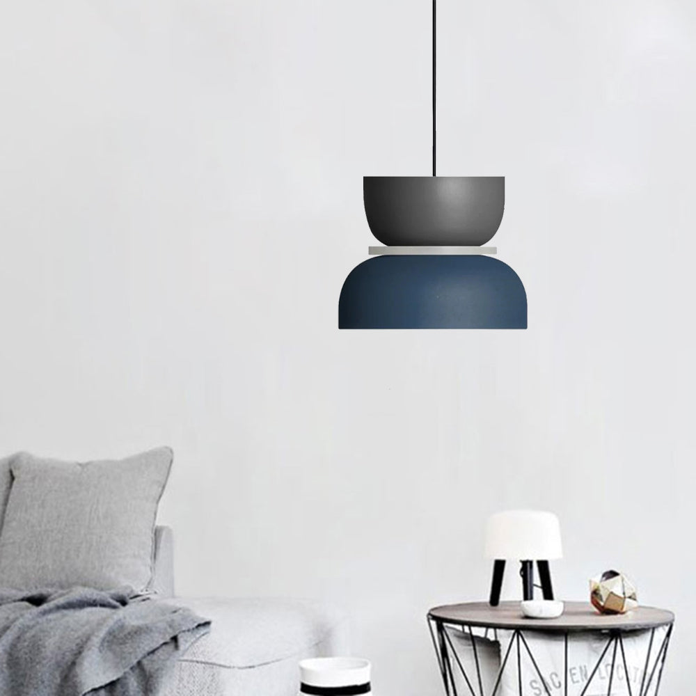 Lumora Modern LED Pendant Light - Stylish Colorful Macaron Design for Living Room
