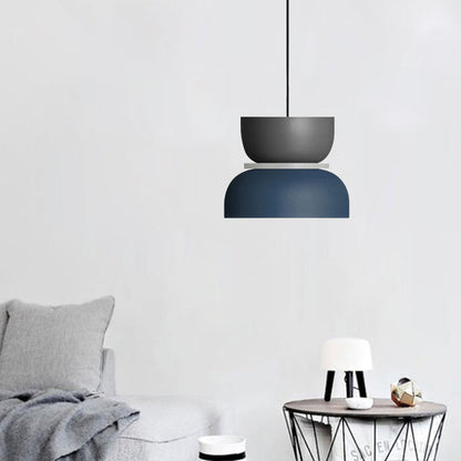 Lumora Modern LED Pendant Light - Stylish Colorful Macaron Design for Living Room