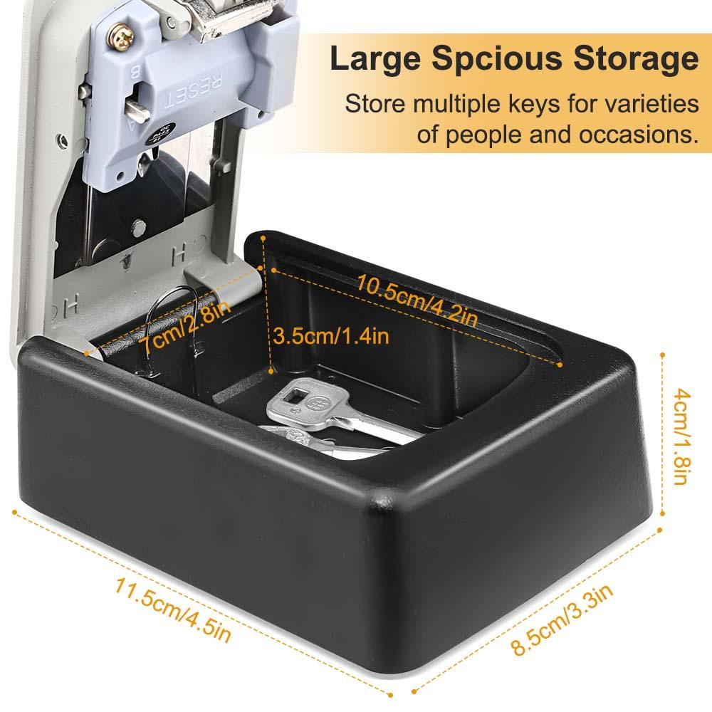 Luxora Lock Box For Keys - Secure 4-Digit Combination Safe