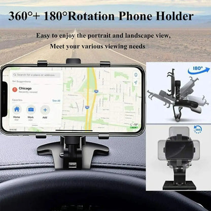 Luxora Car Dashboard Phone Holder with 360 Degree Rotation