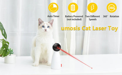 Luxora Automatic Cat Laser Toy with Adjustable Speed Settings