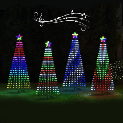 RoyaleGlow Christmas – Multicolor Led Animated Outdoor Christmas Tree Lightshow