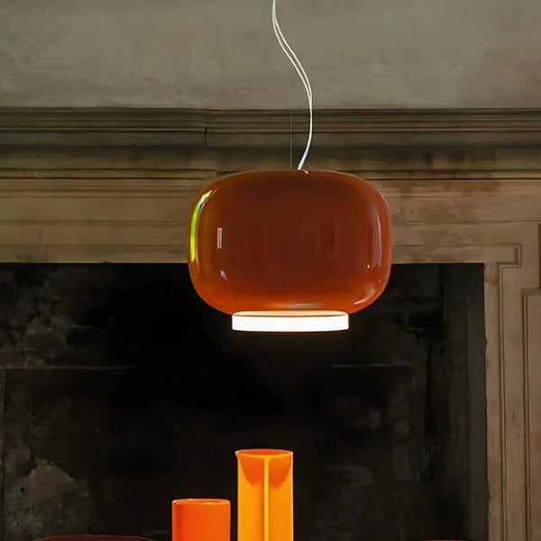 RoyaleGlow Nordic Dome Glass Pendant Light - Modern Ceiling Lamp - Royale Basic