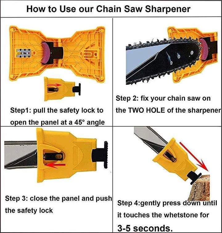 Royaleva Chainsaw Teeth Sharpener for Fast Precision Cuts