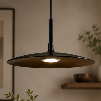 RoyaleGlow Scandinavian Minimalist LED Disc Pendant Light for Kitchen Island