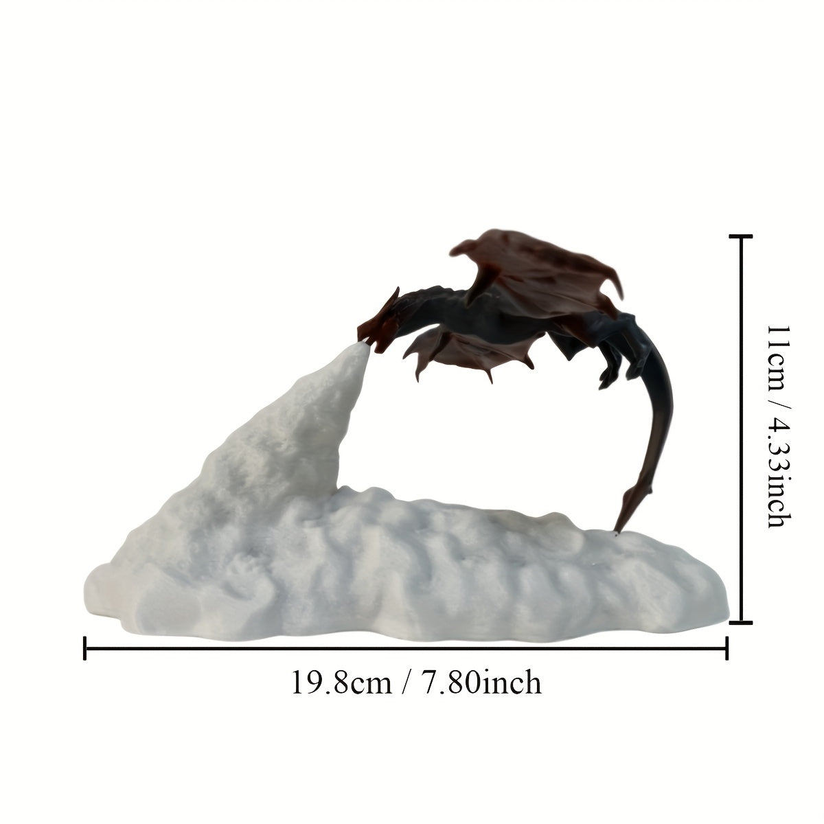 LuxRoyale Dragon Light Night Lamp 3D Printed Fantasy Glow