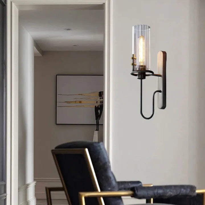 Luxora Nordic Glass Wall Lamp - Modern Indoor Glass Mounted Wall Sconce