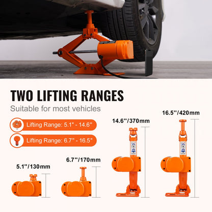 Royaleva Electric Car Jack with Impact Wrench 3 Ton Capacity
