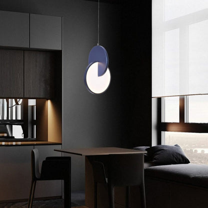 Royelux Nordic Aluminum Pendant Lamp With Interlocking Disc Design For Dining Room