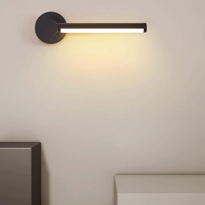 Royelux Modern Black LED Wall Sconce - Dimmable Aluminum Acrylic Light