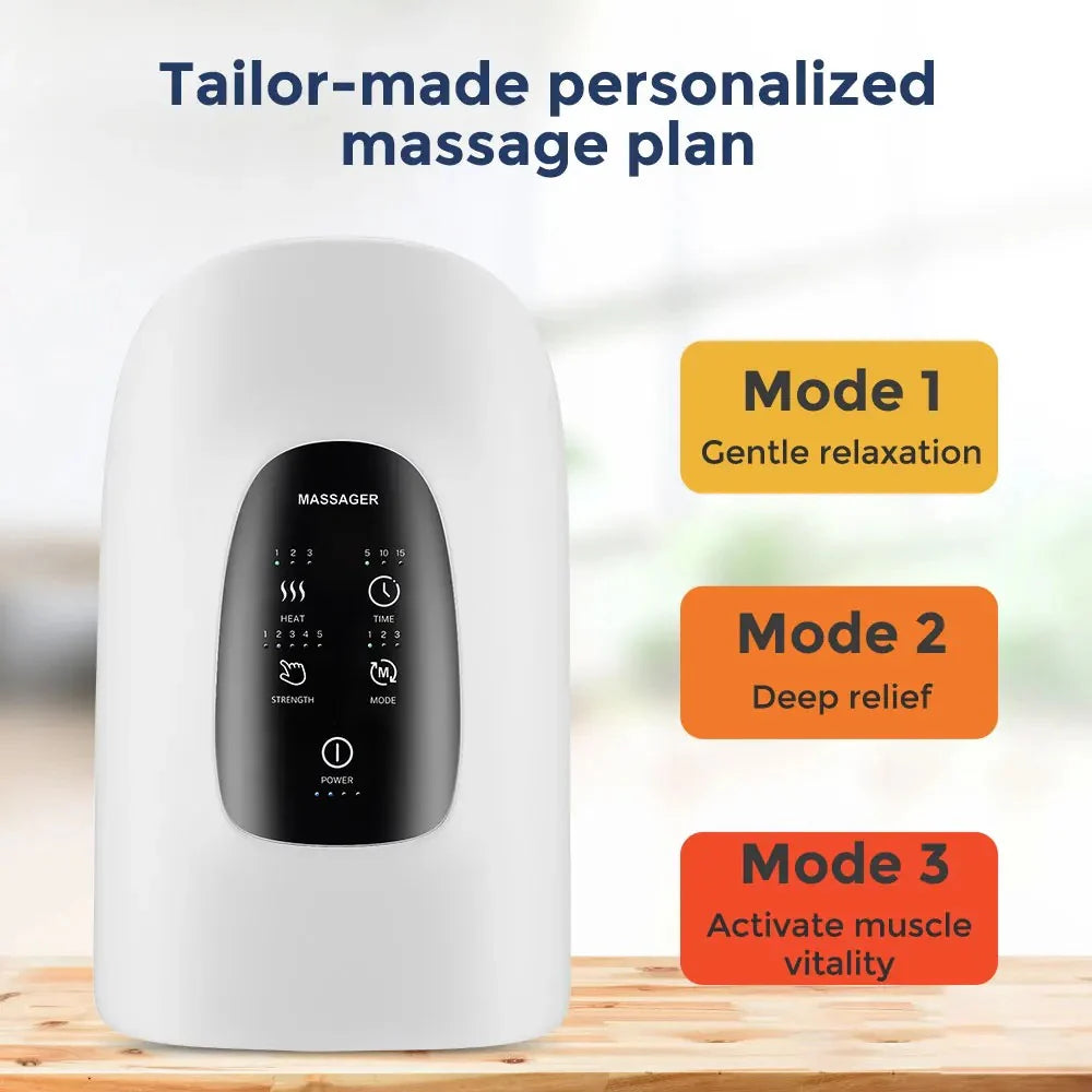 RoyaleGlow Hand Massager with Heat and Airbag Therapy