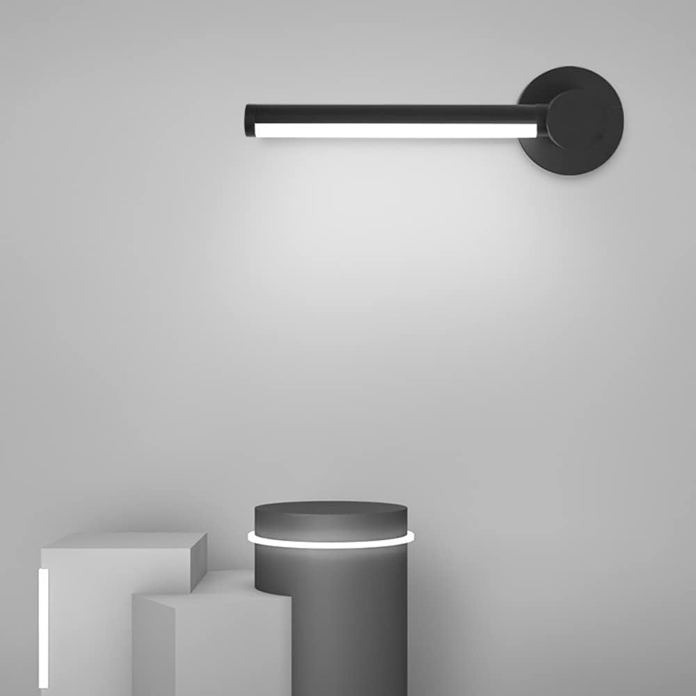 Royelux Modern Black LED Wall Sconce - Dimmable Aluminum Acrylic Light