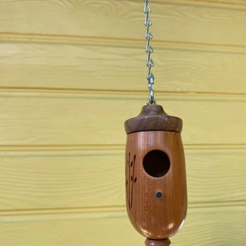 Luxora Wooden Hummingbird House - Gift for Natural Lovers