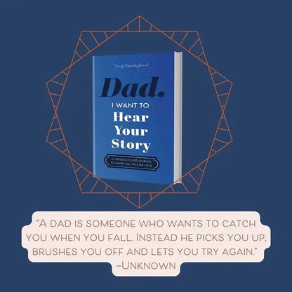 Royaleva Dad, I Want to Hear Your Story - Heirloom Edition Leather Wrapped Hardcover