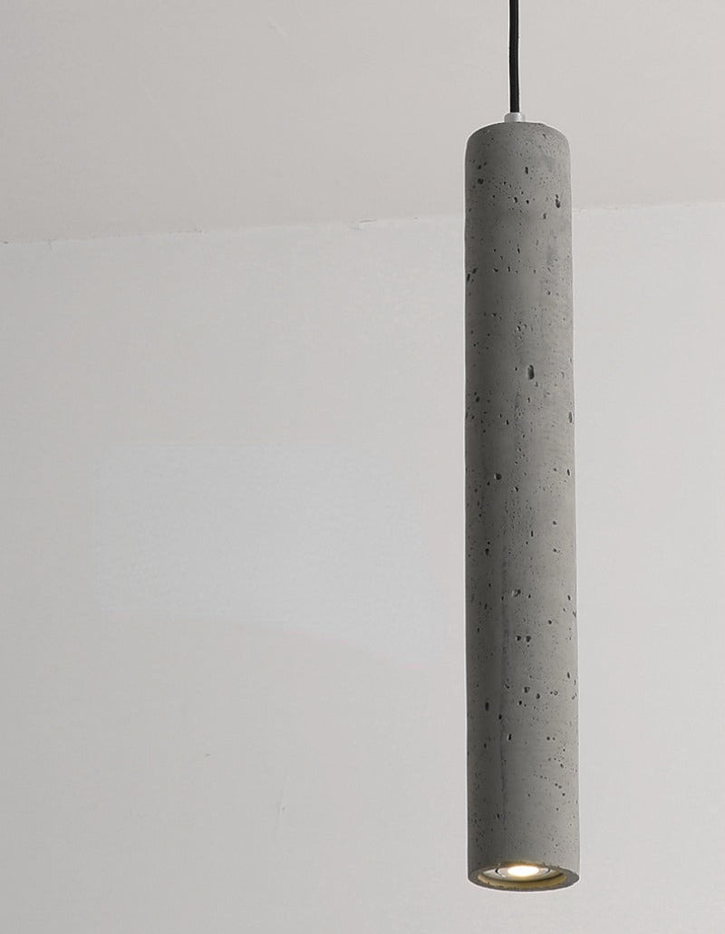 Royaleva Modern Concrete Pendant Light, Industrial Contemporary Ceiling Fixture