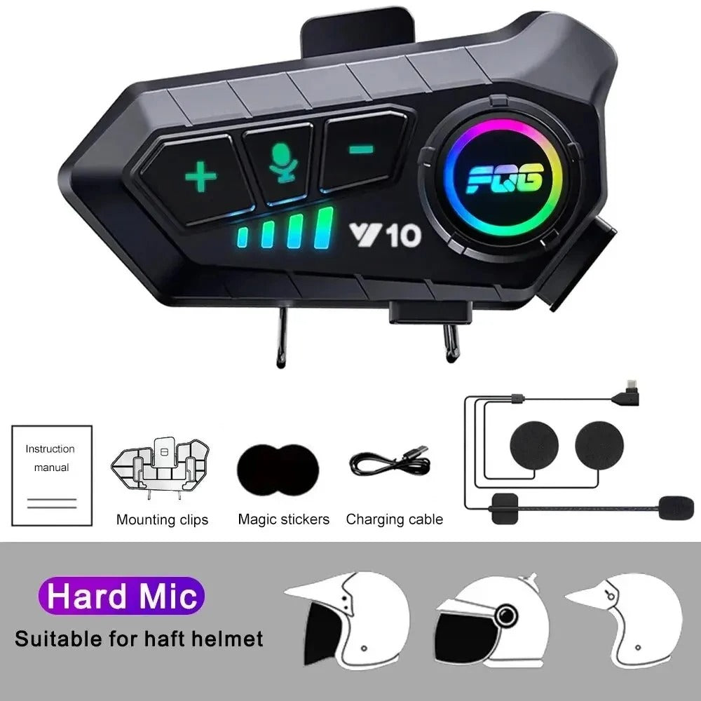 Luxora Bluetooth For Motorcycle Helmet With 30 Hours Talk Time
