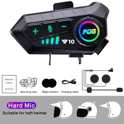 Luxora Bluetooth For Motorcycle Helmet With 30 Hours Talk Time