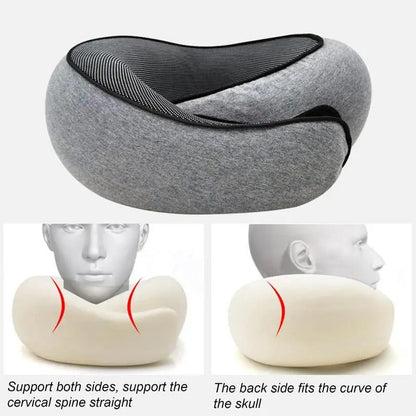 Luxora Travel Neck Pillow with Memory Foam Support
