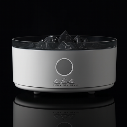 Volcano Humidifier, 300ML Essential Oil Diffuser with Jellyfish Mist and 3 Color Lights, Remote Controlled