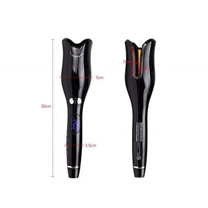 RoyaleGlow Ceramic Anti-Scalding Automatic Rotating Curling Iron