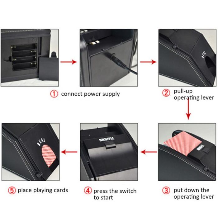 Royaleva Card Shuffling Machine Electric Device Easy Use