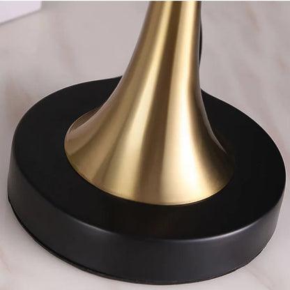 Lumora Touch -Fabric Table Lamp with Dimmable LED, Cylindrical Shade, Premium Metal Base for Bedroom