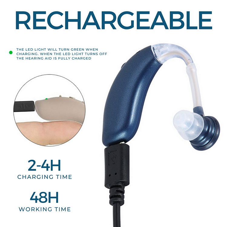 RoyaleGlow Rechargeable Universal Hearing Aids for Clarity