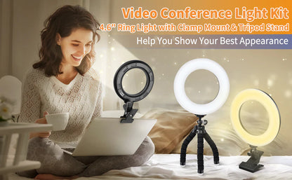Luxora Clip On Laptop Ring Light for Video Conferencing
