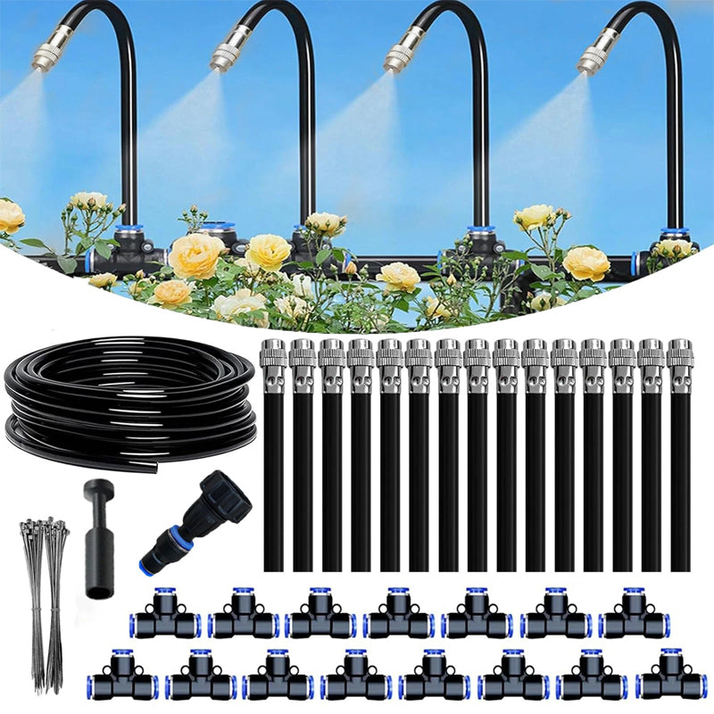 Luxora 360° Flexible Drip Irrigation Kit with 8mm Hose Garden Watering System