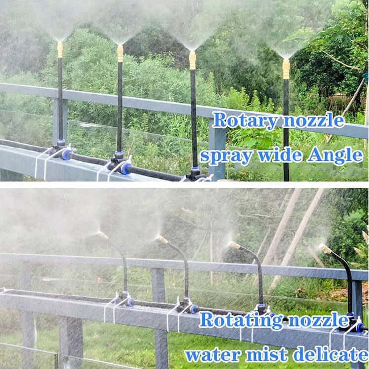 Luxora 360° Flexible Drip Irrigation Kit with 8mm Hose Garden Watering System