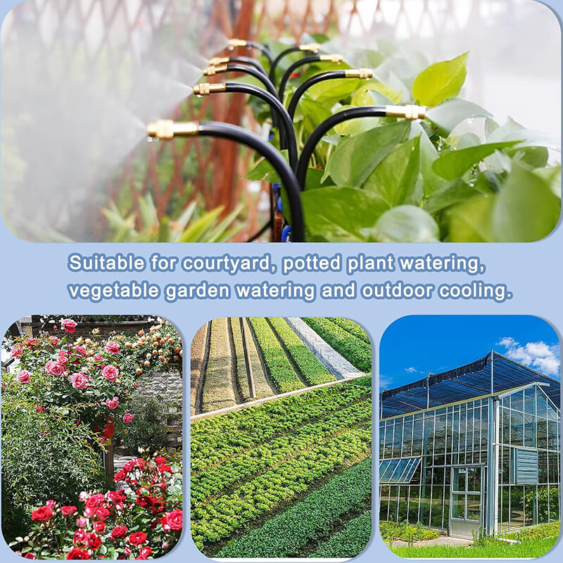 Luxora 360° Flexible Drip Irrigation Kit with 8mm Hose Garden Watering System