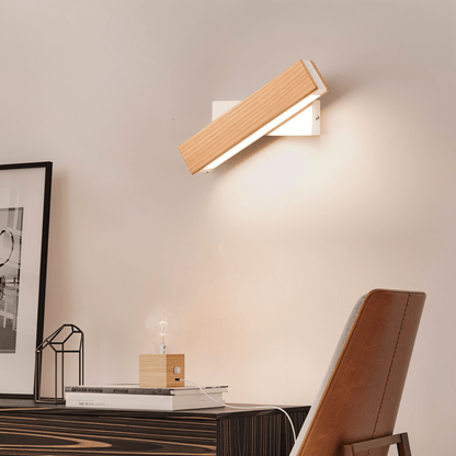 360° Swiveling Wooden Wall Light 6