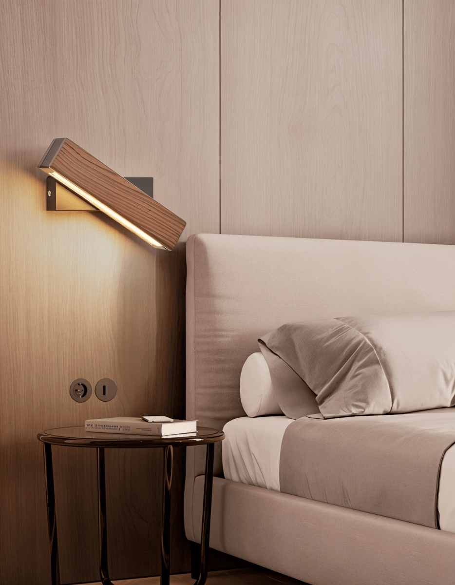 360° Swiveling Wooden Wall Light 7