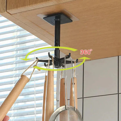 Luxora 360° Rotating Self-Adhesive Utility Hook for Storage