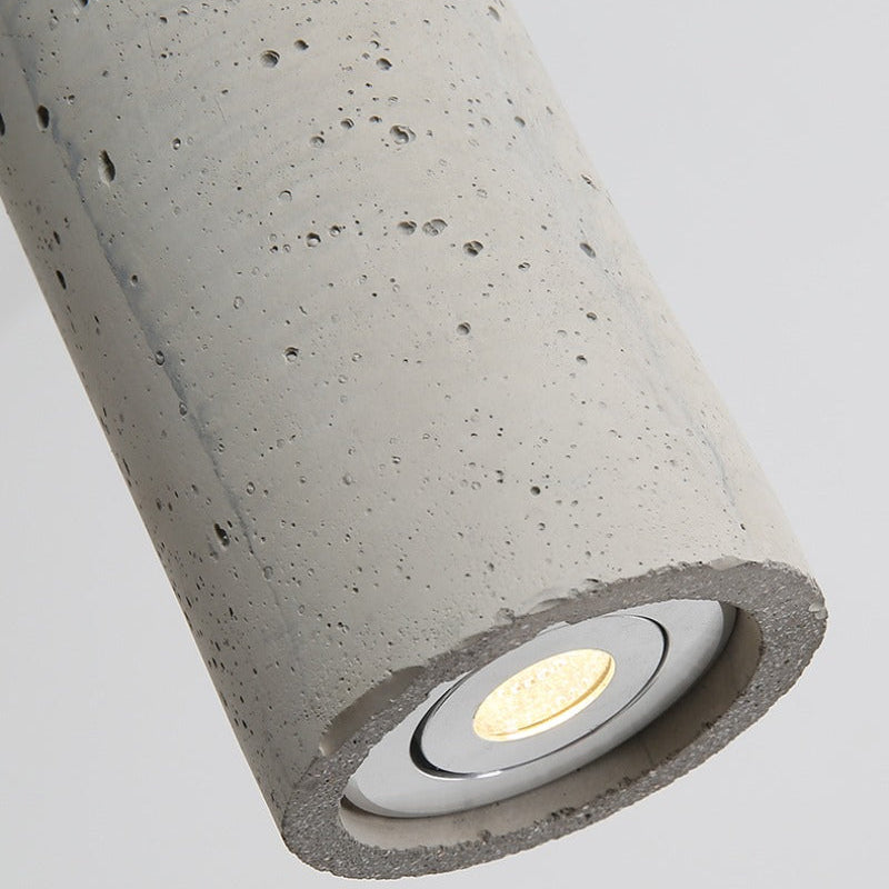 Royaleva Modern Concrete Pendant Light, Industrial Contemporary Ceiling Fixture