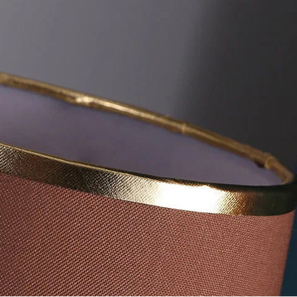 Lumora Touch -Fabric Table Lamp with Dimmable LED, Cylindrical Shade, Premium Metal Base for Bedroom