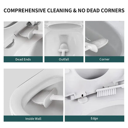 Royaleva Wall-Mounted Toilet Brush & Plunger Set - Modern, Space-Saving Design