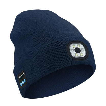 RoyaleGlow 3-in-1 Function Bluetooth Beanie for Outdoor Use