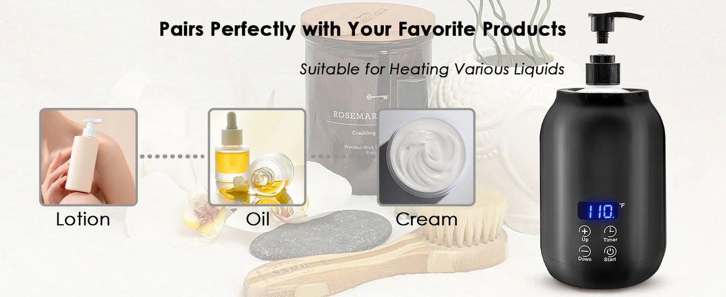 Royaleva Portable Massage Oil Warmer with Digital Display