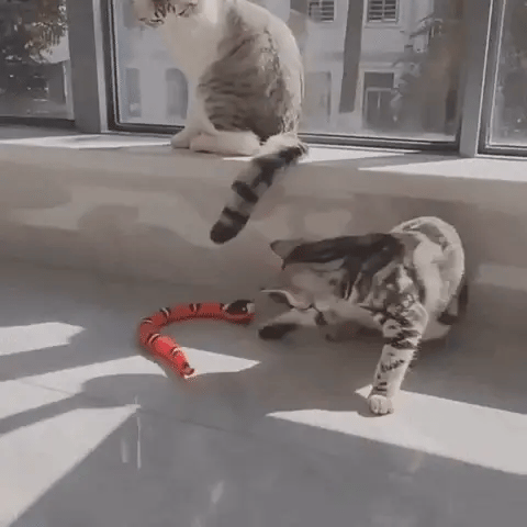 LuxRoyale Smart Sensor Interactive Snake Toy For Cats