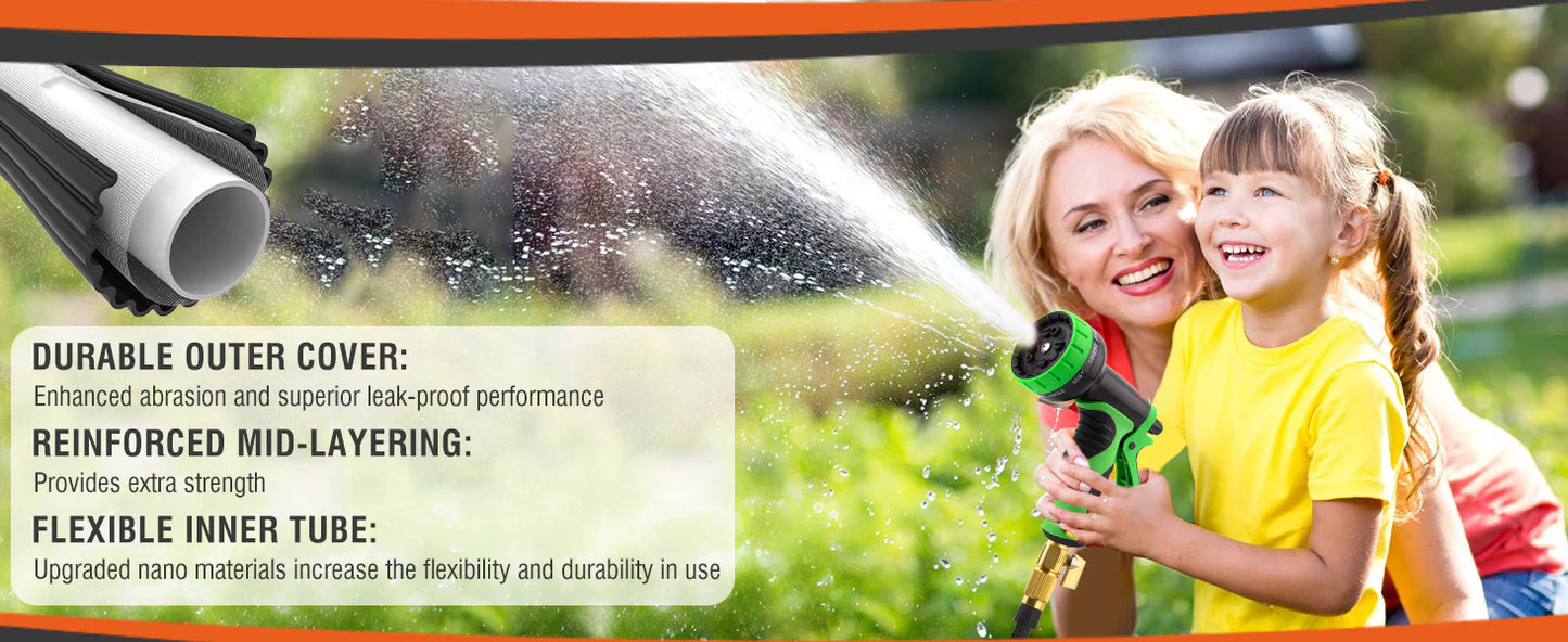 Royaleva Expandable Garden Hose With 10 Functions Spray Nozzle