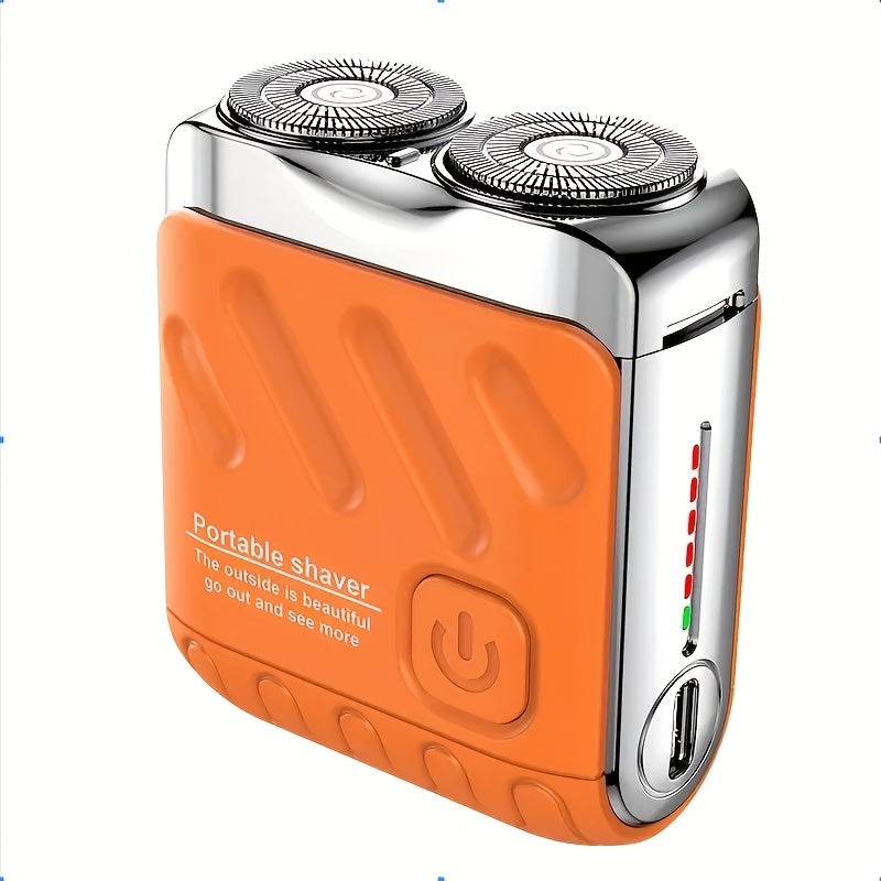 Royallure Portable Electric Shaver – USB Rechargeable Double Blade Floating Razor for Men
