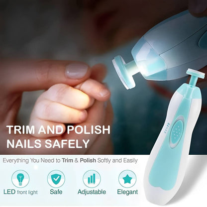 Luxora Baby Nail Trimmer with LED Light and 6 Heads