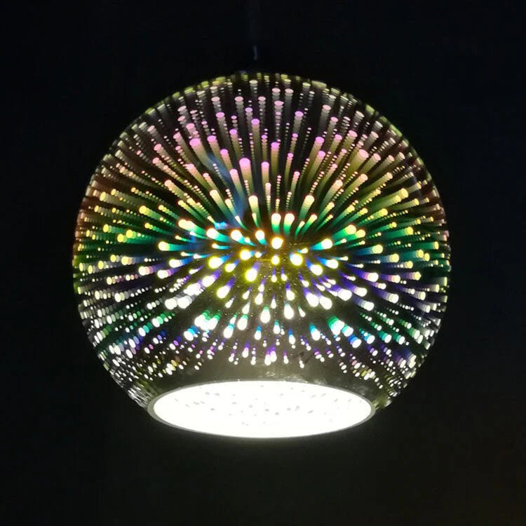 3D Firework Glass Pendant Light 0