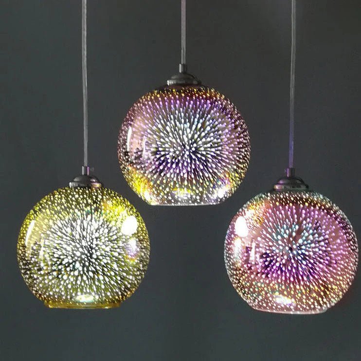 3D Firework Glass Pendant Light 1