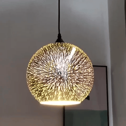 3D Firework Glass Pendant Light 2