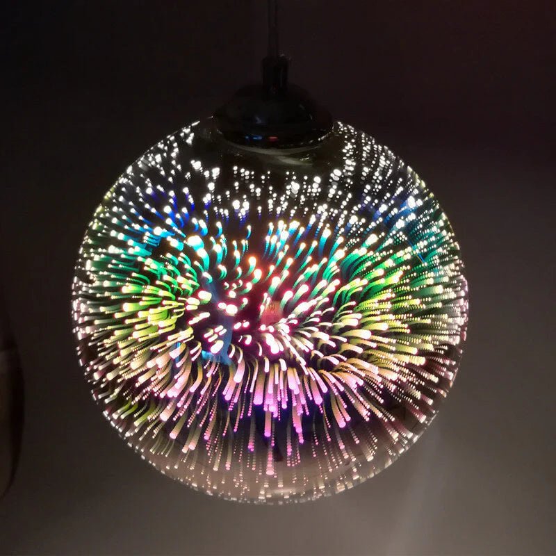 3D Firework Glass Pendant Light 7