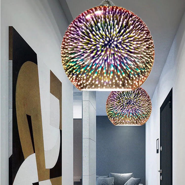3D Firework Glass Pendant Light 8